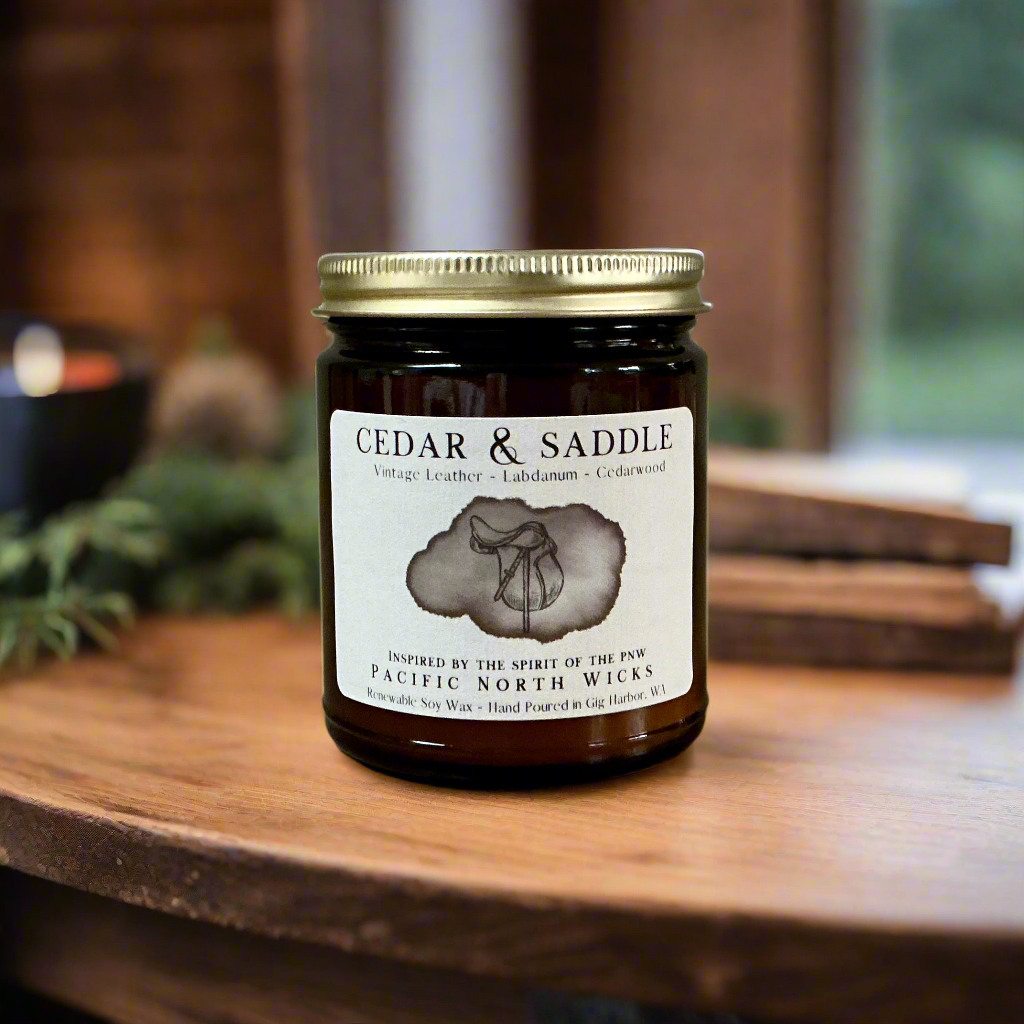 Cedar & Saddle Candle