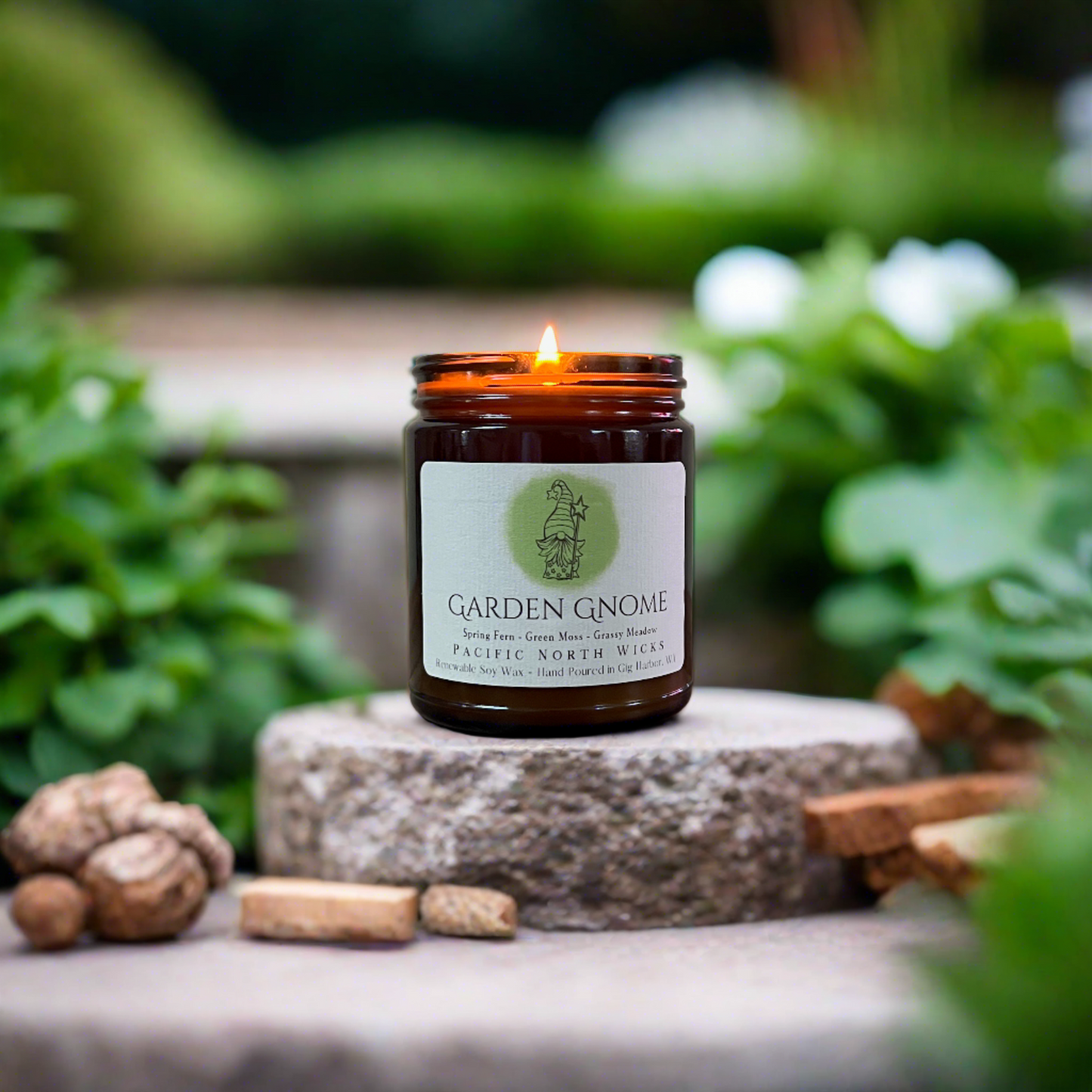 Garden Gnome Candle