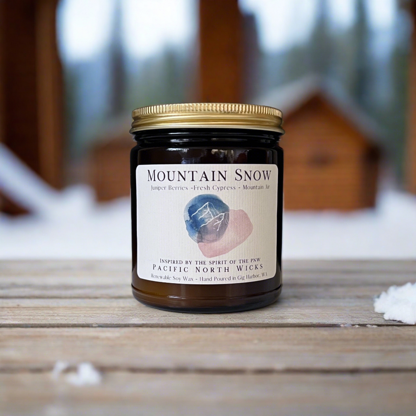 Mountain Snow Candle