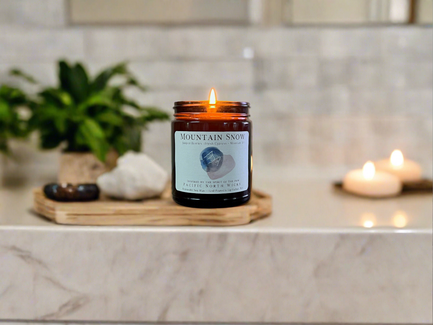 Mountain Snow Candle