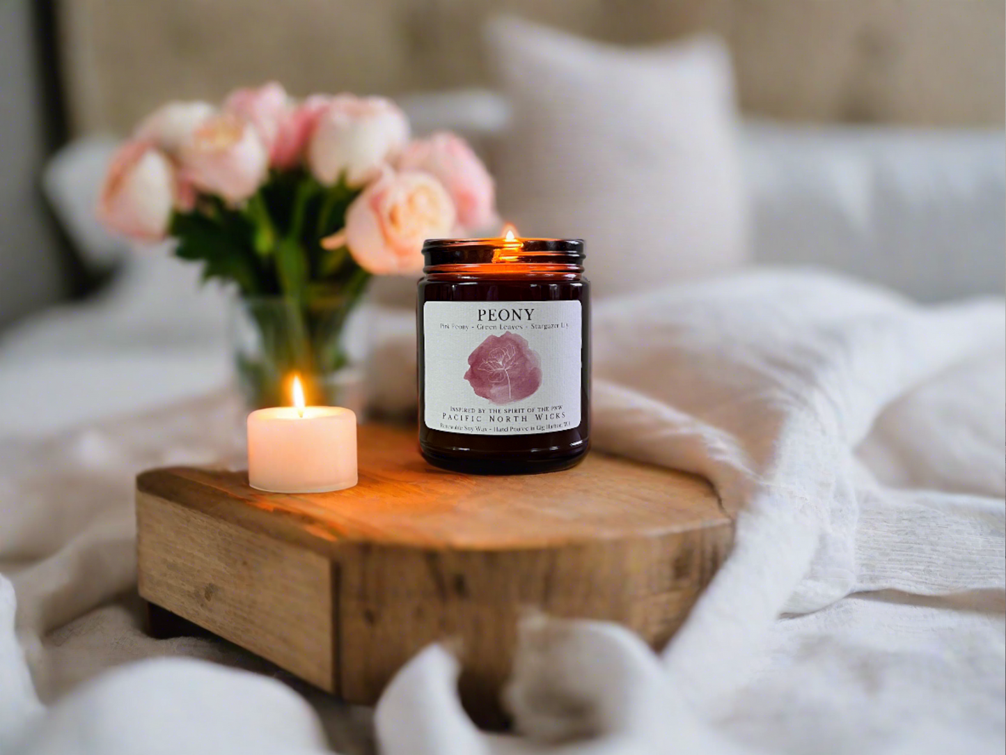 Peony Candle