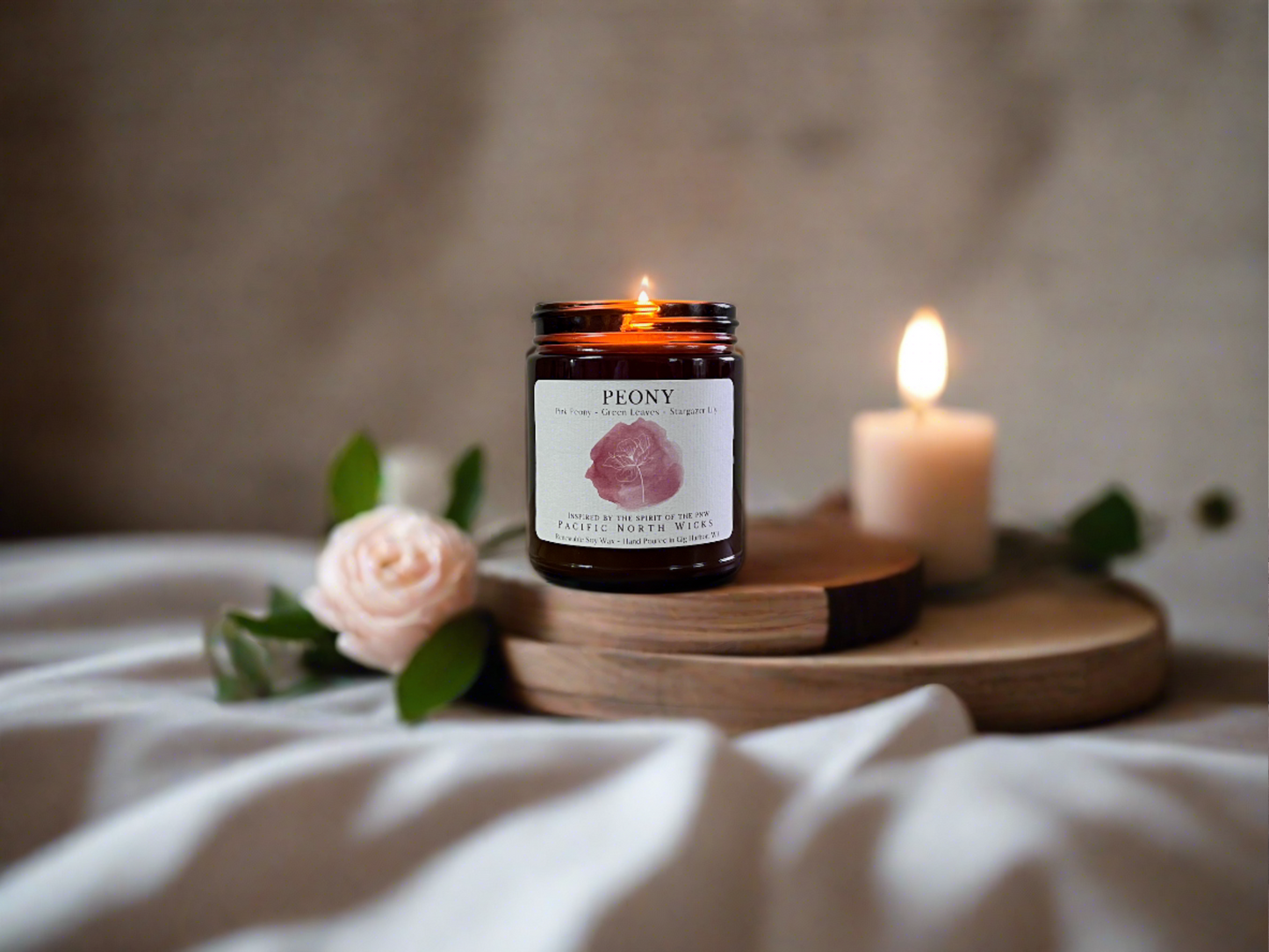 Peony Candle