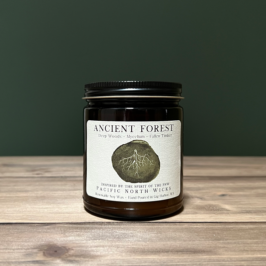 Ancient Forest Candle made with 100% Soy Wax, Inspired by Old Growth Forests in the PNW