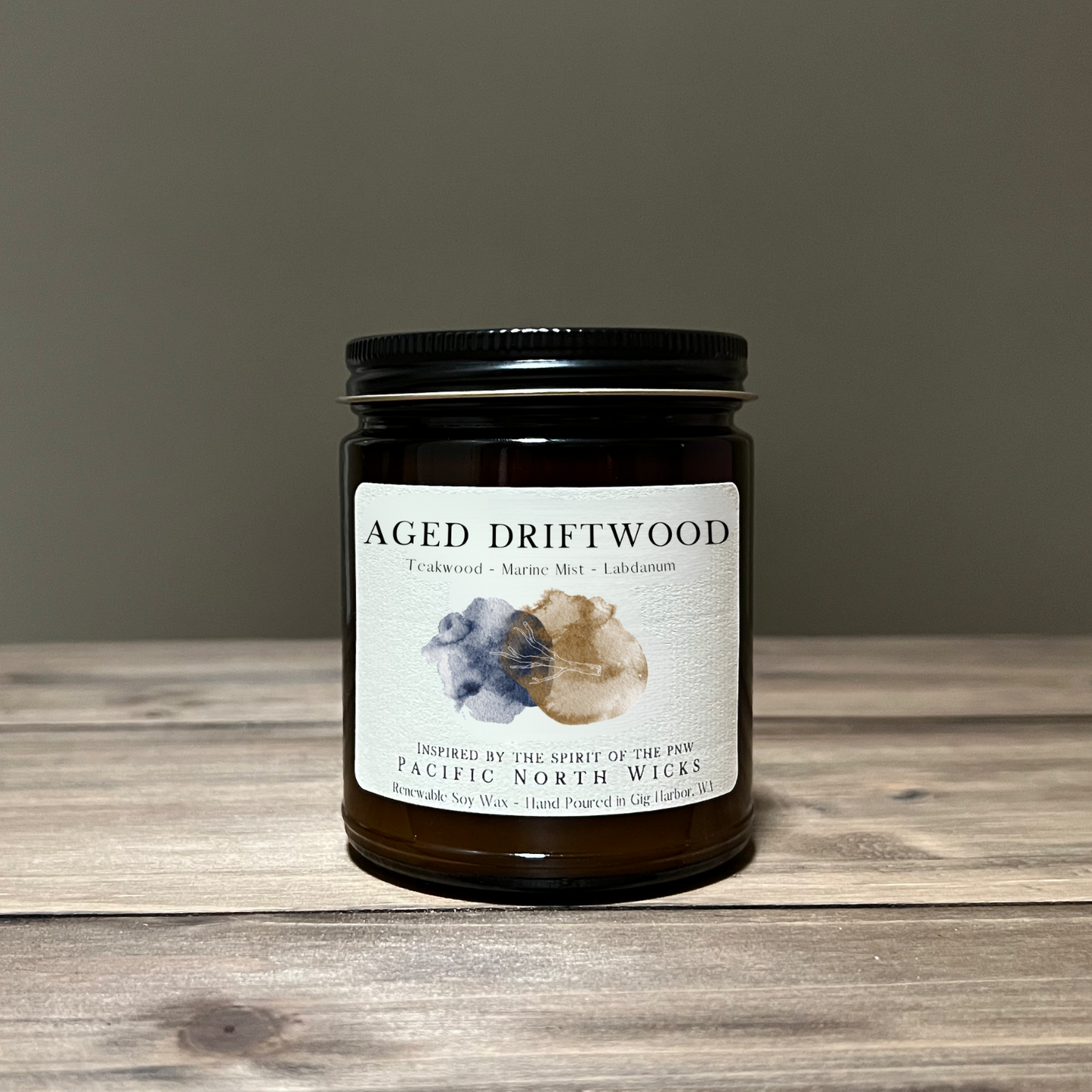 Aged Driftwood Candle