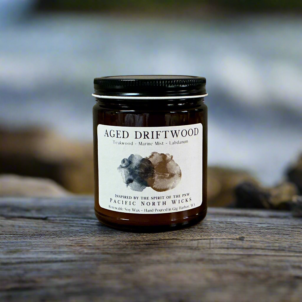 Aged Driftwood Candle