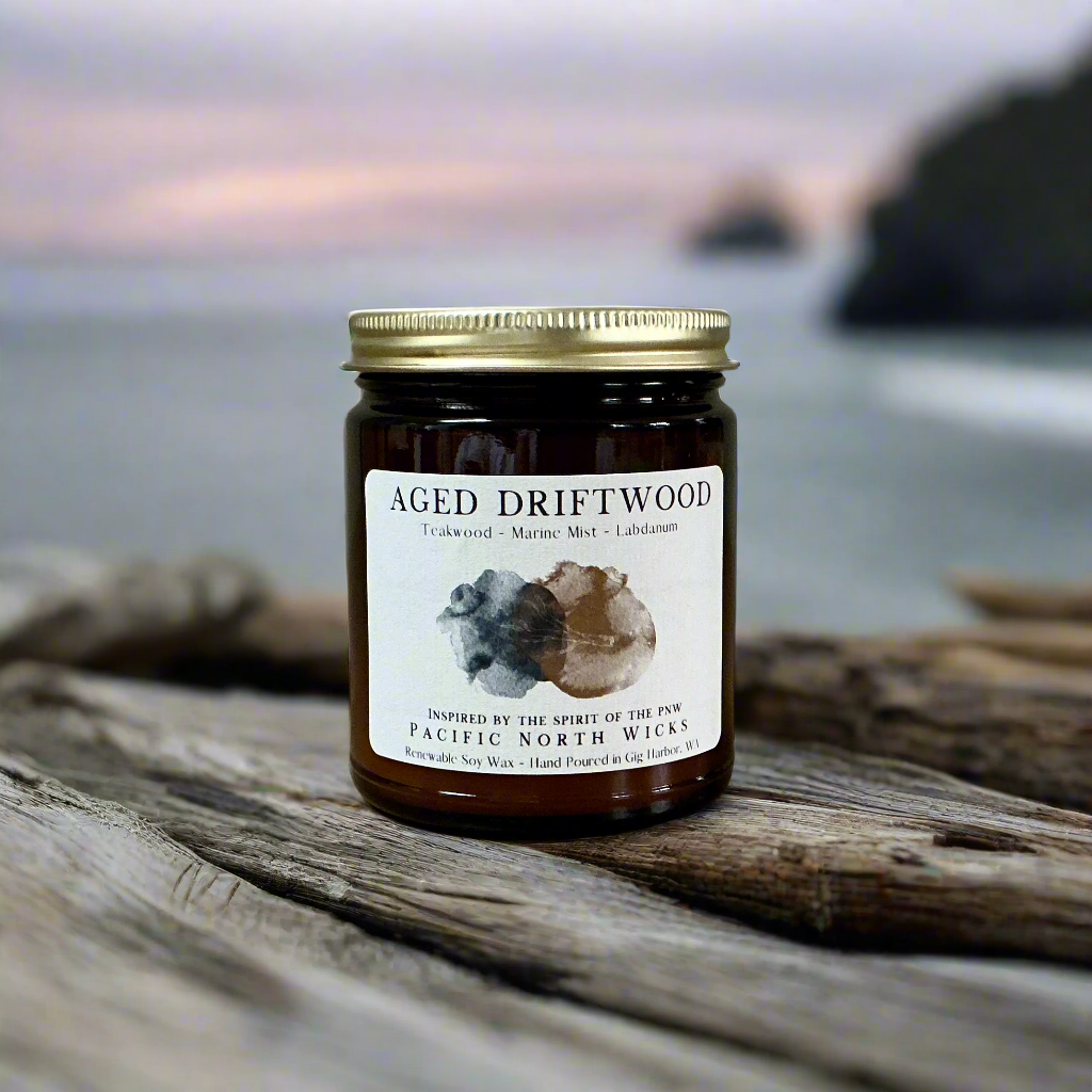 Aged Driftwood Candle