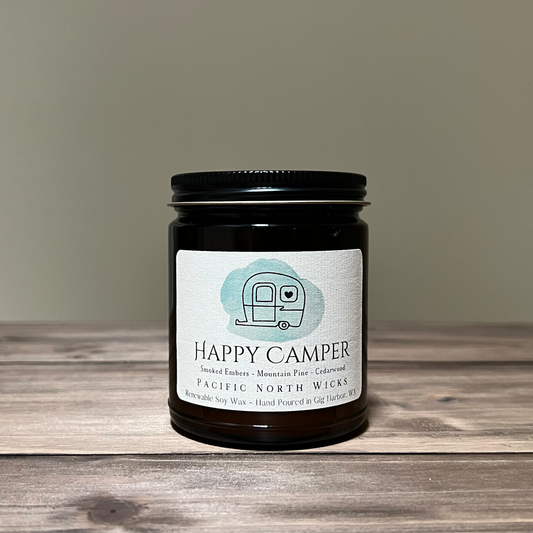 Happy Camper Candle - Amber Jar 8oz