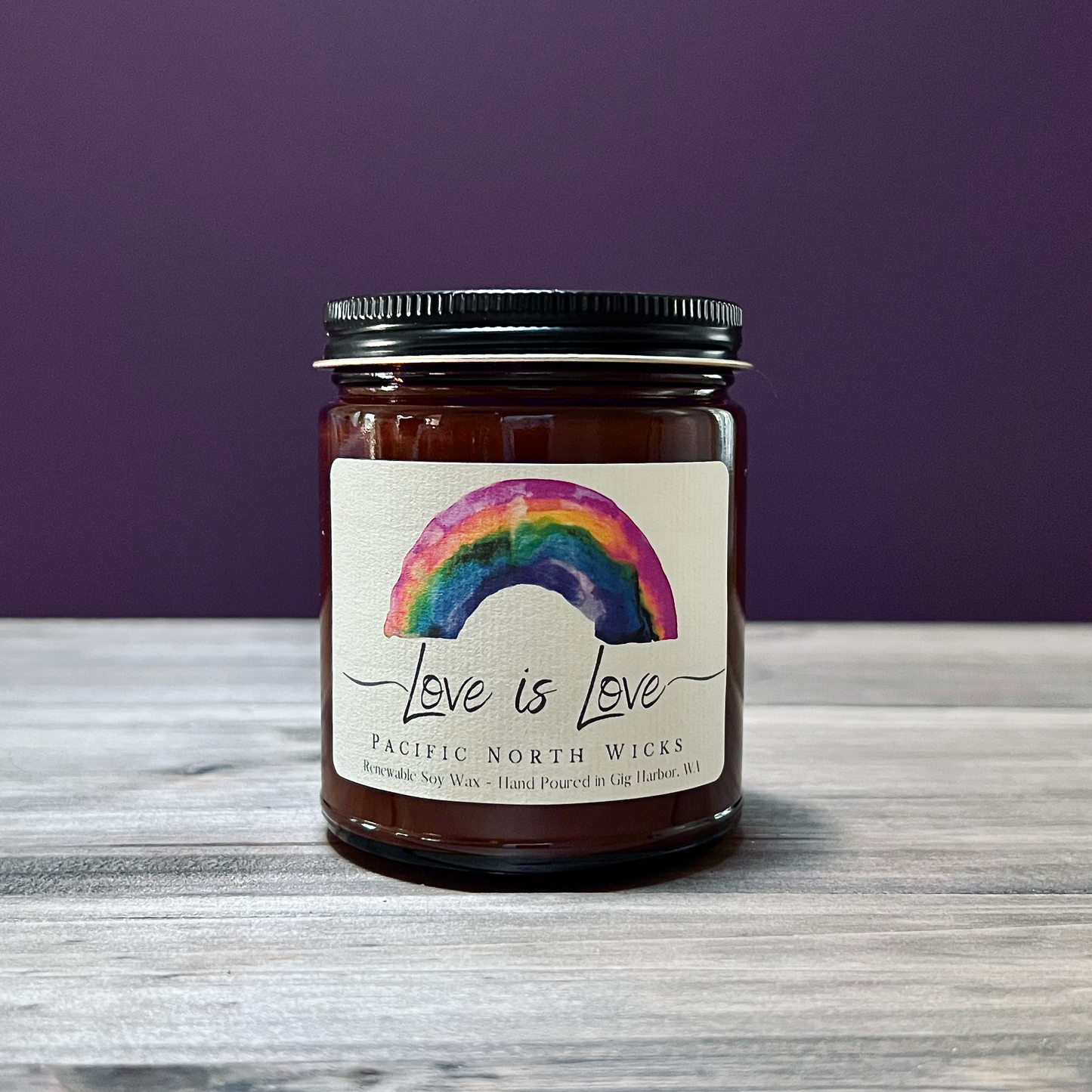 Love is Love Candle - Gift that donates to Charity